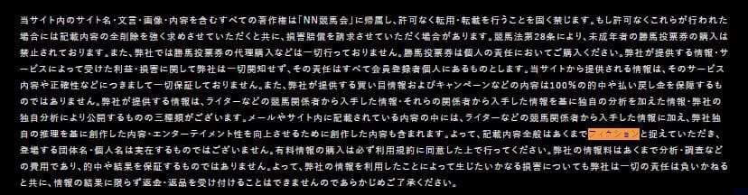 競馬予想サイト　NN競馬会　フィクション